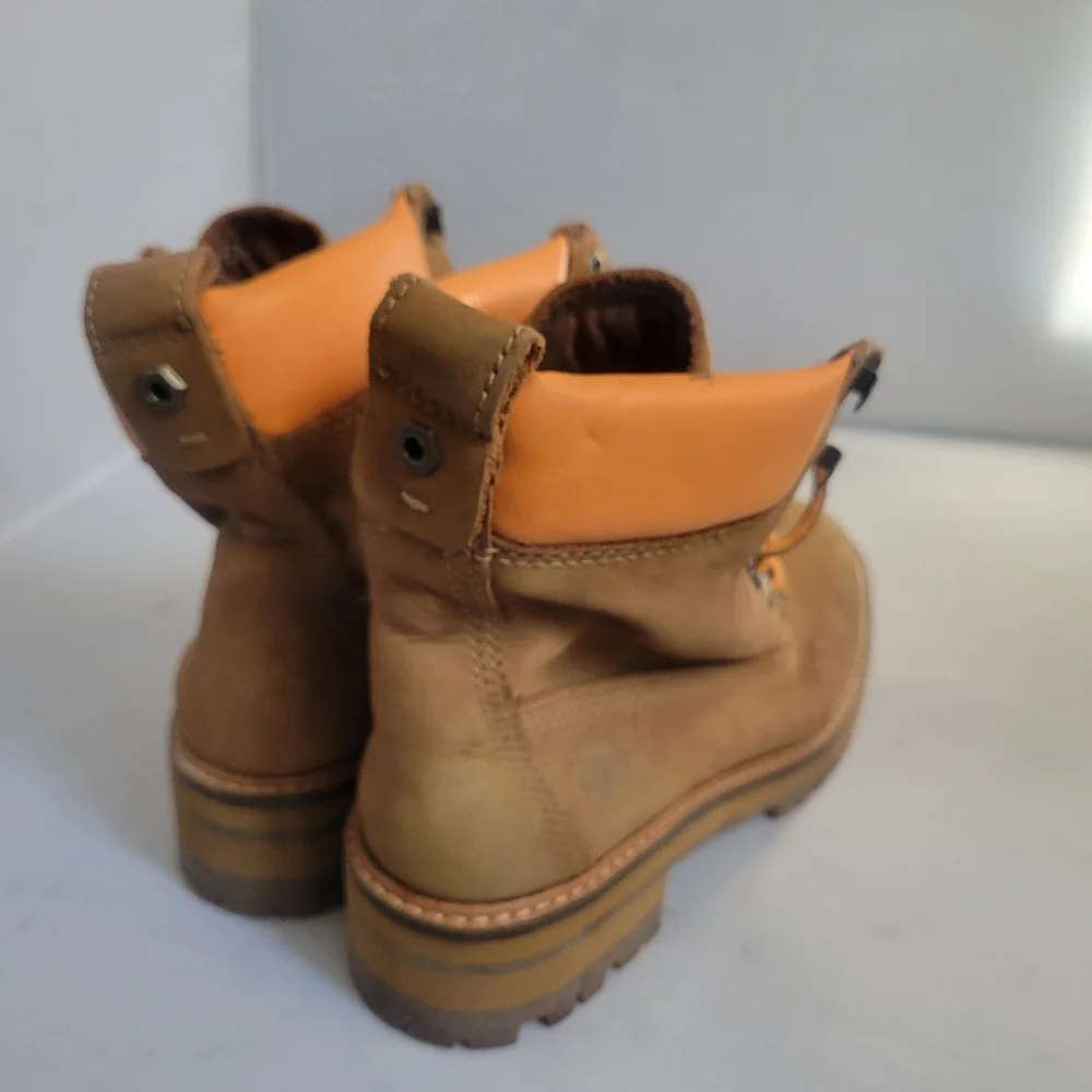 Timberland Women Tan Leather Boots Size 6 - Picture 4 of 4